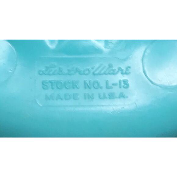 Lustro Ware Citrus Juicer Reamer Turquoise Aqua Blue 1950 MCM L13 Vintage - Picture 3 of 3